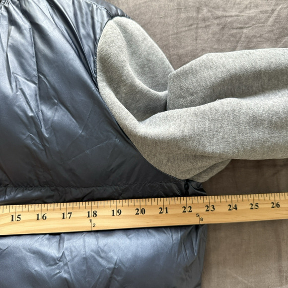 Levi’s Quilted Puffy Varsity Bomber Jacket Blue Gray XL - Picture 4 of 11